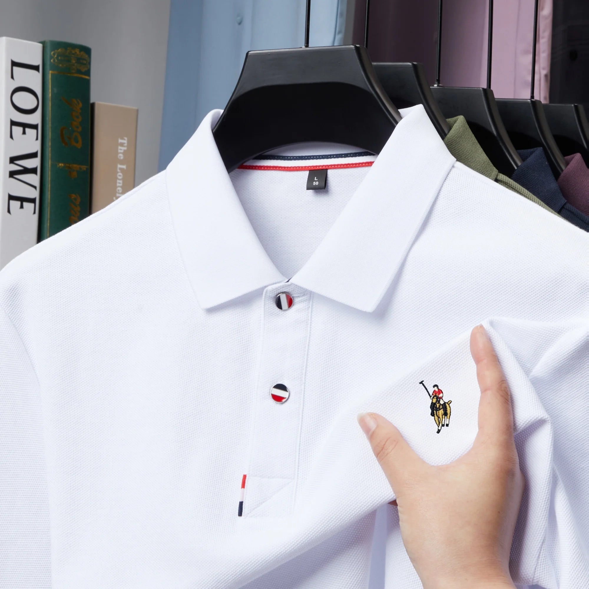 100% pure cotton men's high-end brand short sleeve polo shirt summer fashion hot selling pony embroidery golf top casual T-shirt