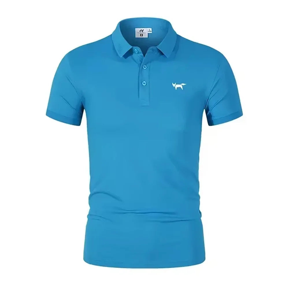 2025 Summer Men's Polo Shirt Short Sleeve T-shirt Sports Comfortable Casual Fashion Men and Women Versatile Breathable Shirt