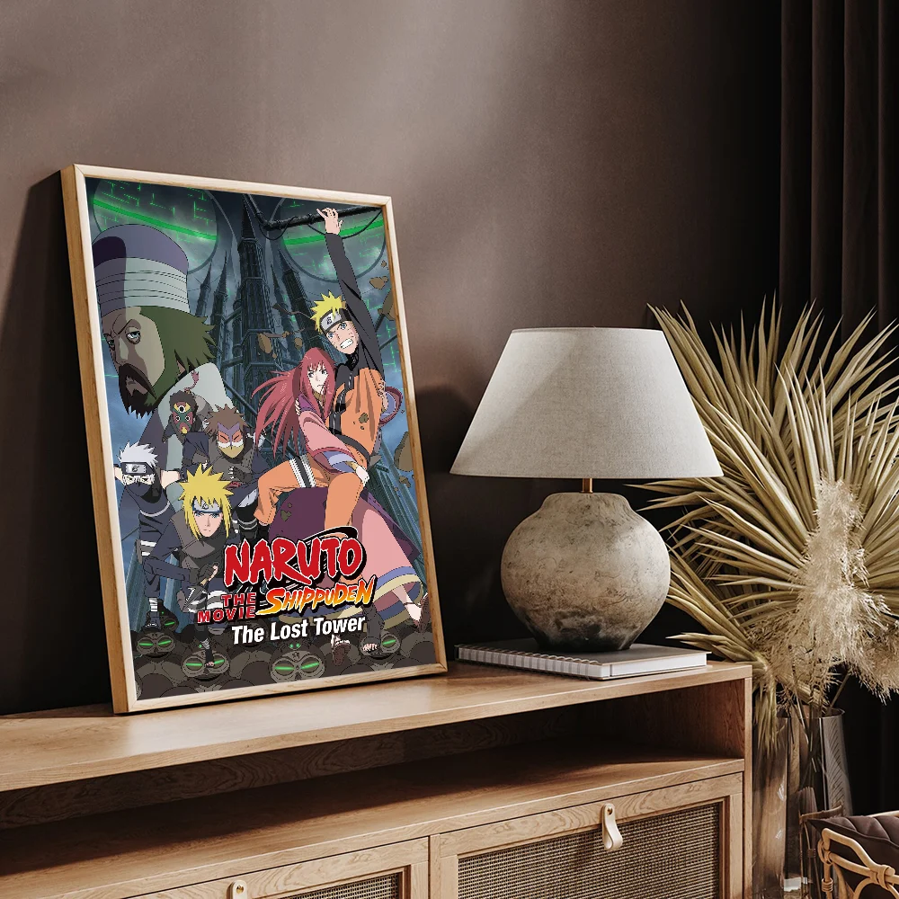 Anime Naruto Self-adhesive Art Poster Whitepaper Sticker DIY Room Bar Cafe Wall Decor