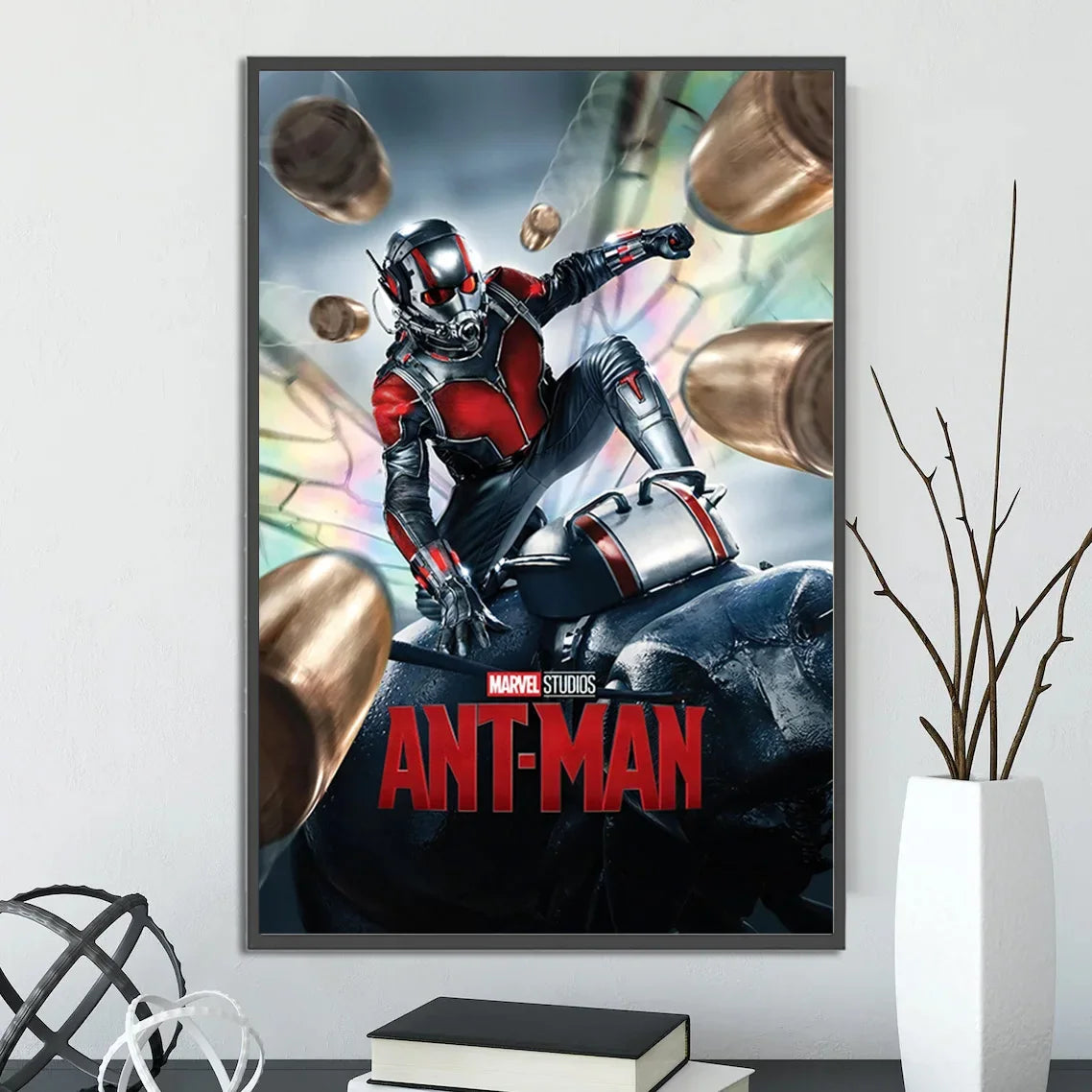 I-Iron Man M-Marvel Movie Poster Self-adhesive Wallpaper Figures Home Decoration Painting Wall T-Thor Art Bedroom Cartoons Decor