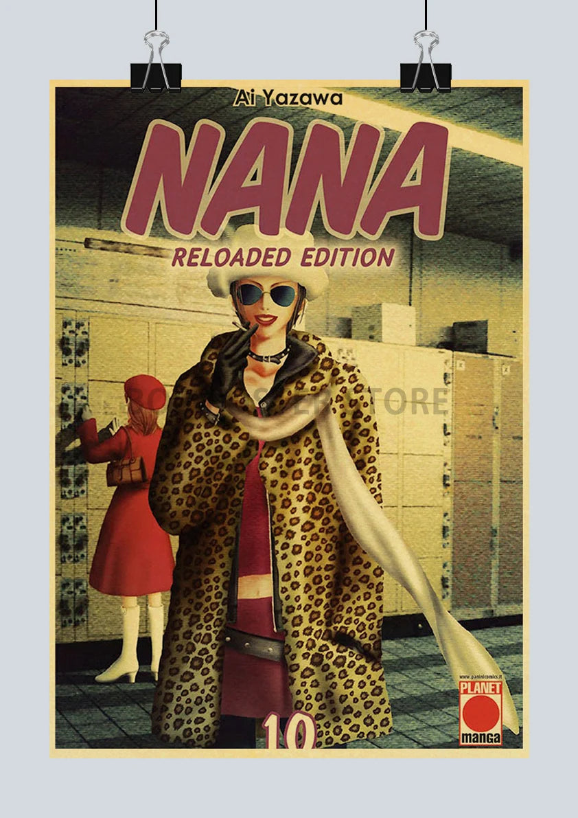 Japan Anime NANA Posters Retro Kraft Paper Sticker Poster 2021 Arrivals Bar Cafe Decor Nostalgia Gift Funny Prints Wall Painting