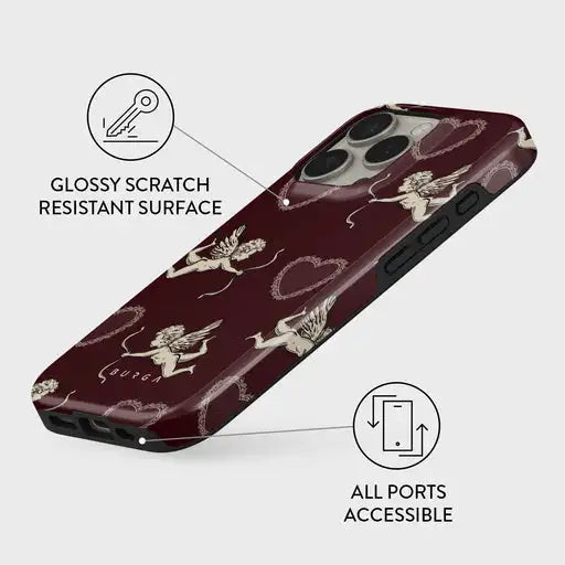 Lovestruck BURGA Phone Case for iPhone 16 15 14 13 12 11 X XS XR XSMAX 7 8 Pro Max Plus Luxury Double-layer Back Cover