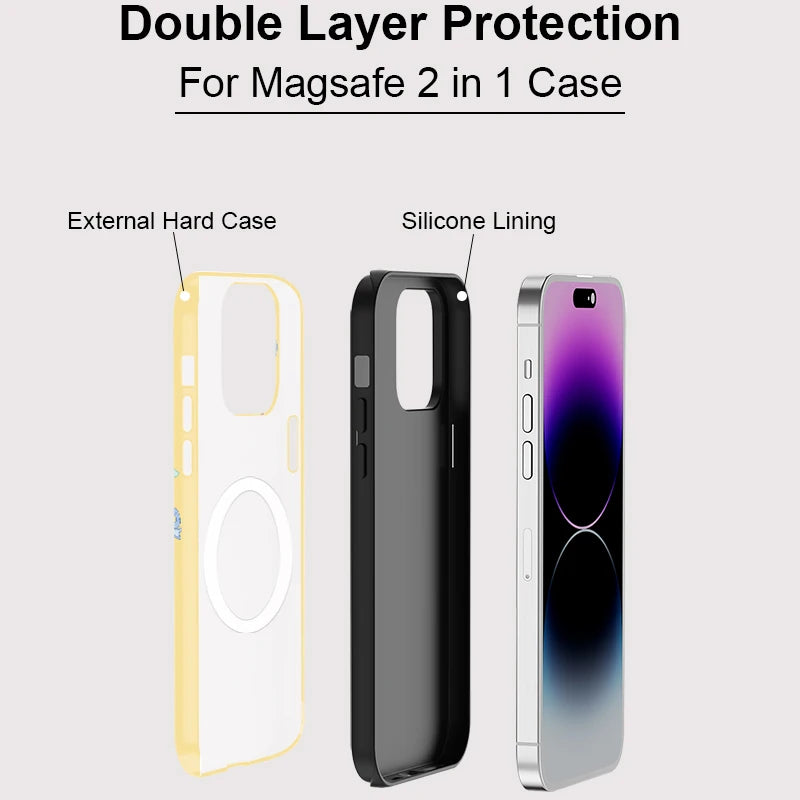 Colorful Bows Case For iPhone 16 Pro Max 15 14 13 Mini 12 11 Pro Plus Acrylic TPU Two in one Magnetic Phone Cases
