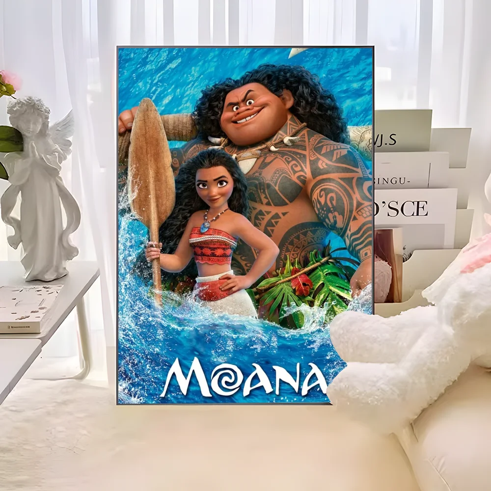Cartoon Movie M-Moana Anime Posters Sticky Whitepaper Prints Posters Artwork Kawaii Room Decor