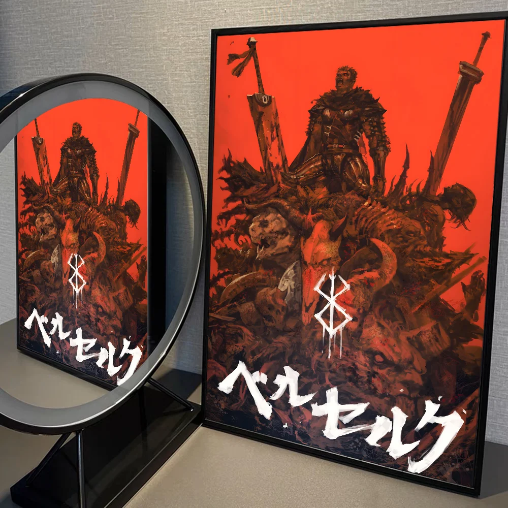 Amine BERSERK Poster Home Furnishing Highend Kraft paper Poster Wall Painting Study Home Living Room Decoration