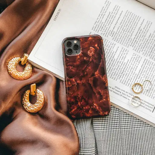 Toasted Chestnut - Brown BURGA Phone Case for iPhone 16 15 14 13 12 11 X XS XR XSMAX 7 8 Pro Max Plus Double-layer Back Cover