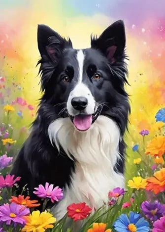 Diamond Art Painting Dog Animal 30X40cm Full Round Drill Picture Of Rhinestones Embroidery Wall Decor Cross Stitch