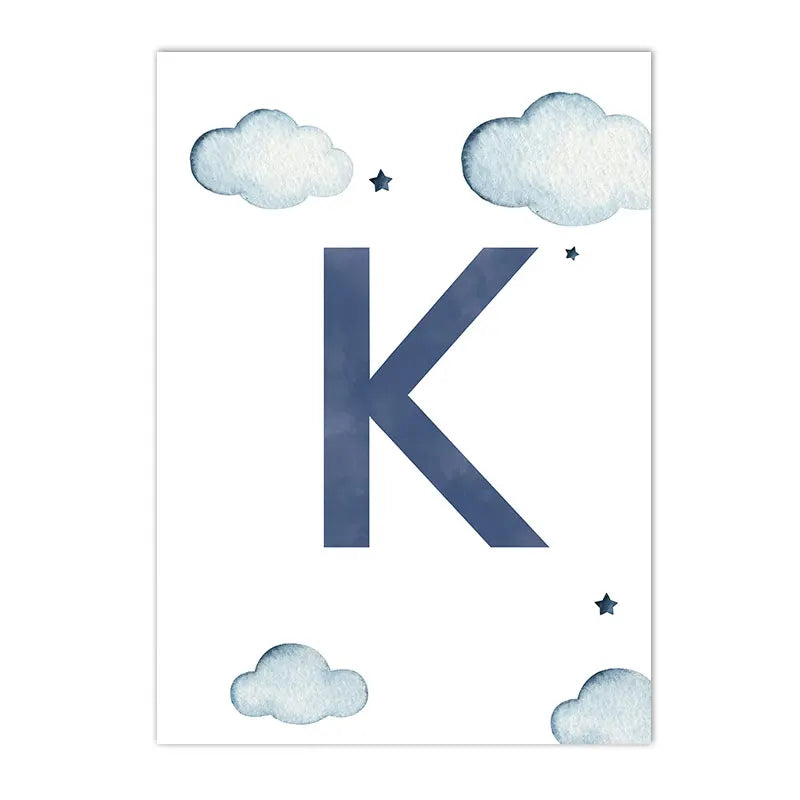 Hot Air Balloon Canvas Poster Custom Name Art Painting Blue Helicopter Plane Print Pictures Nursery Wall Posters Kids Room Decor