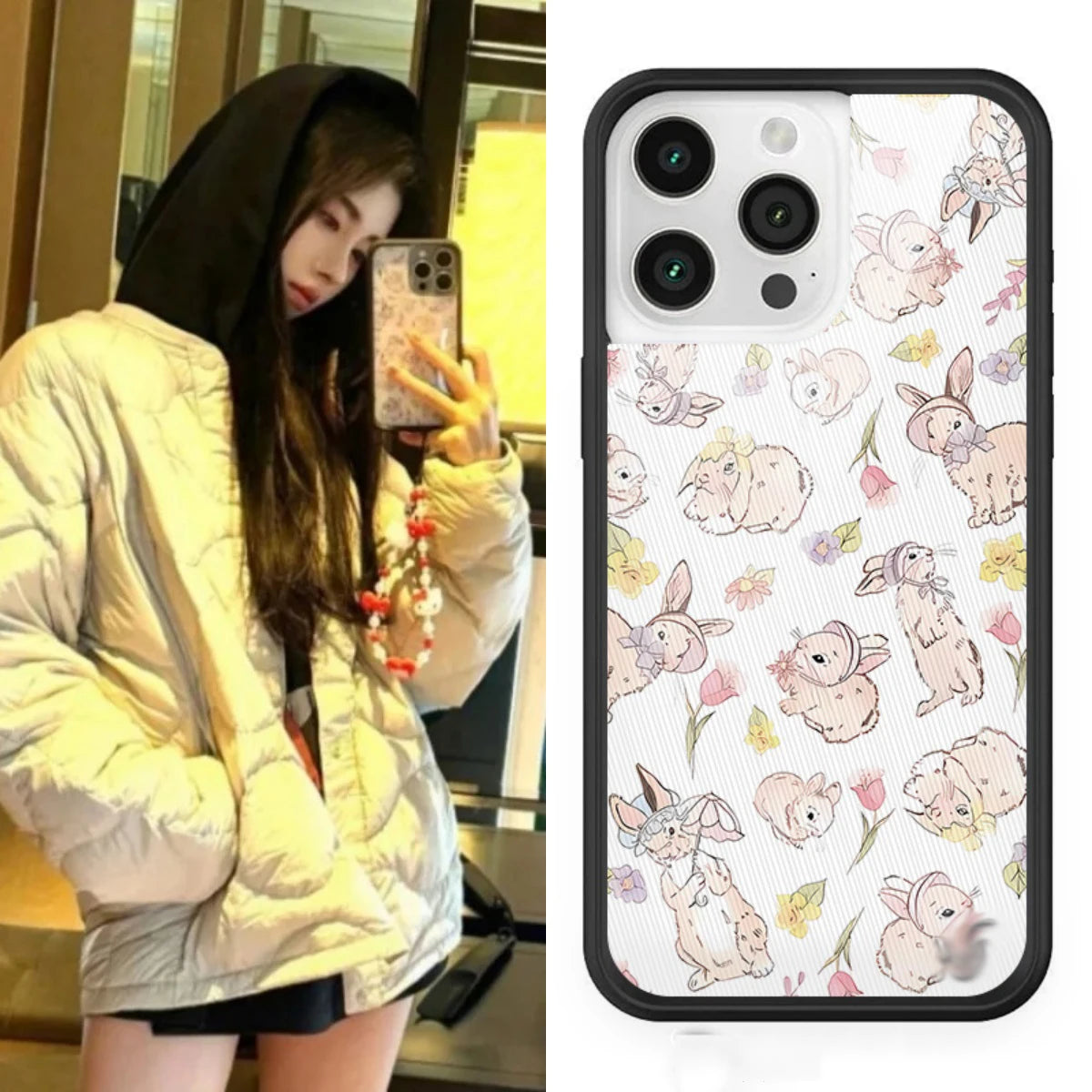 Wildflower 3D Ins Strawberry cherry Phone Case for iPhone 15 14 13 Pro Max 13pro 14pro 15pro WF Cute Cartoon Cover Funda