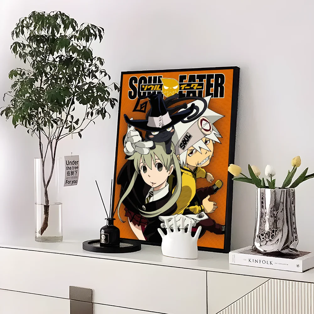 Classic Anime Soul Eater Anime Posters Sticky Whitepaper Sticker DIY Room Bar Cafe Kawaii Room Decor