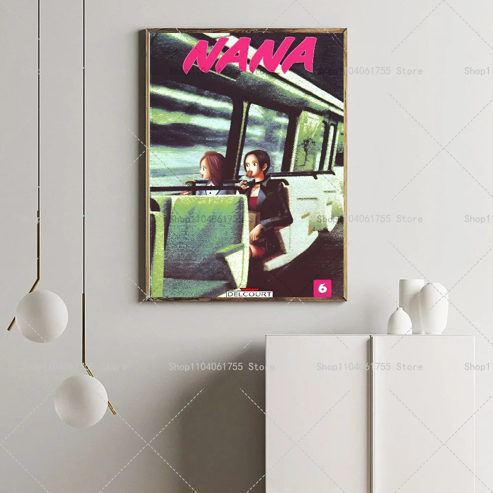 1PC Classic Anime NANA Poster Self-adhesive Art Waterproof Paper Sticker Coffee House Bar Room Wall Decor