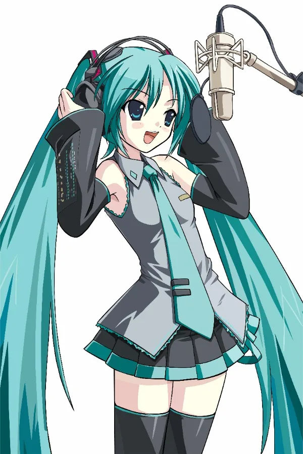 H-Hatsune Anime Miku-Poster Cartoon beautiful girl Anime Canvas Print Poster Poster Wall Art Decoration For Home Room Decoration