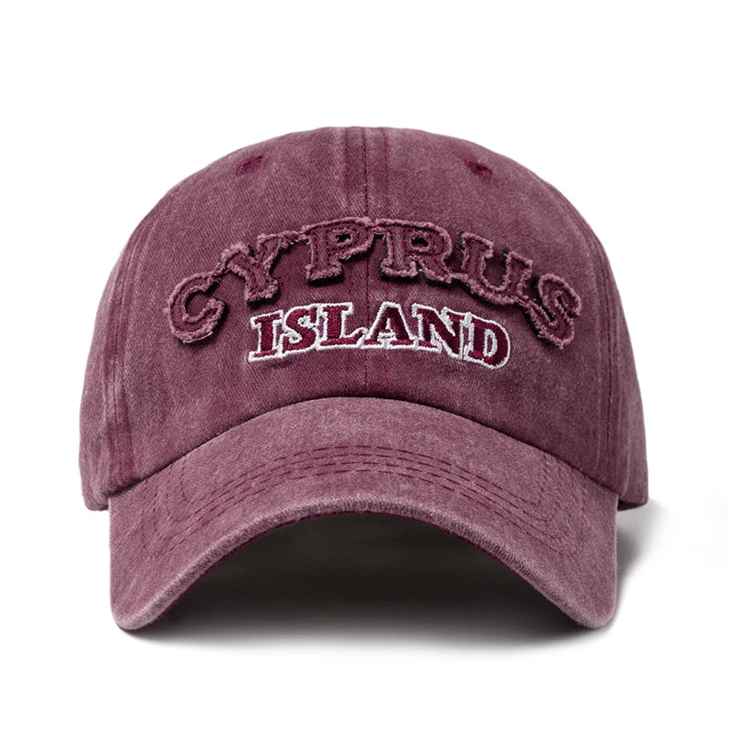 CNTANG Washing Retro Style Baseball Cap For Men Casual Cotton Letter Embroidery Women's Cap Summer Outdoor Sports Sun Visor Hat