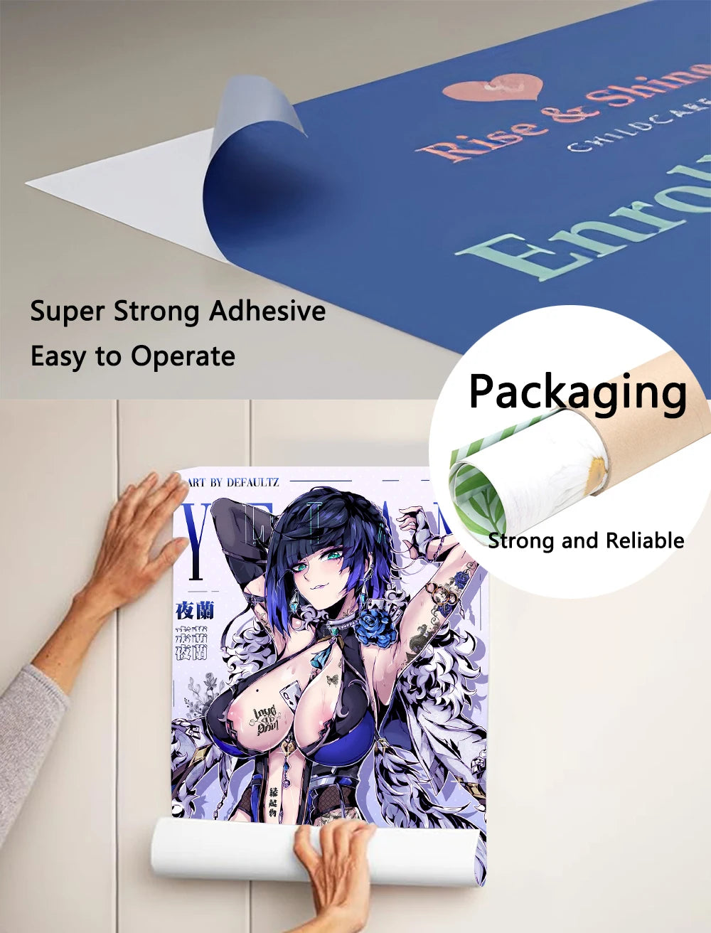 S-Solo Leveling Anime Poster HD art sticky wall waterproof home living room bedroom bar aesthetic decoration