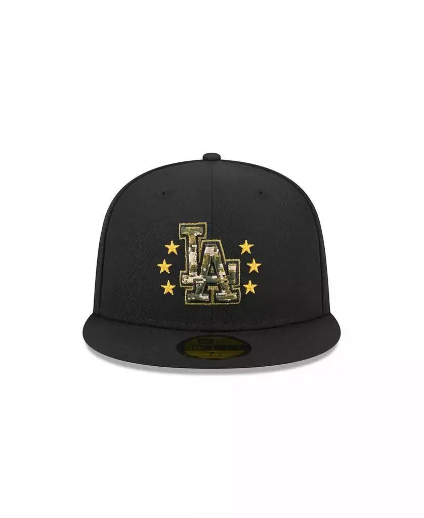 New Era | Men's Black Los Angeles Dodgers 2024 Armed Forces Day On-Field 59FIFTY Fitted Hat