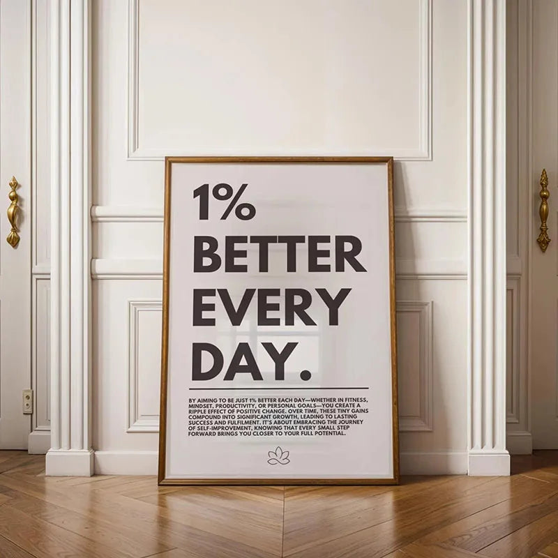 1pc Inspirational Quote Poster Wall Art Motivational Message Unique Gift Idea Poster Minimalistic Home Office Decor