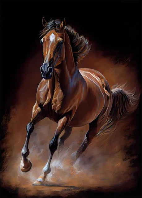 Horse Wall Art Posters Horse Running Canvas Art Print Painting Beautiful Horses Pictures for Modern Home Living Room Decoration
