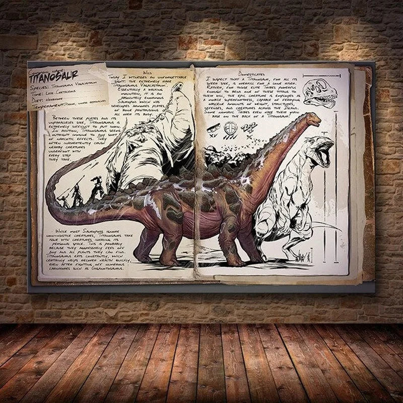 Modular Canvas Ark Survival Evolved Pictures Painting Survival Game Home Decor Print Dinosaur Poster Living Room Modern Wall Art