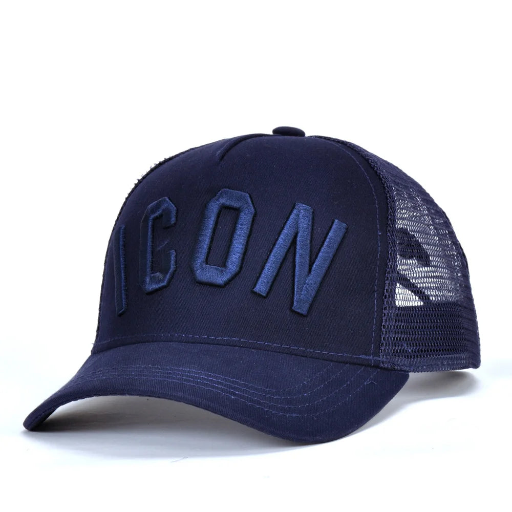 DSQICOND2 Brand 100% Cotton Baseball Caps ICON Letters High Quality Cap Men Women Customer Design Hat Black Cap Dad Hats