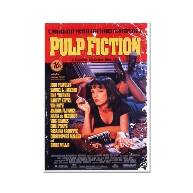 80s Classic Movie Posters Canvas Print - HD Wall Art for Bar & Living Room Decor