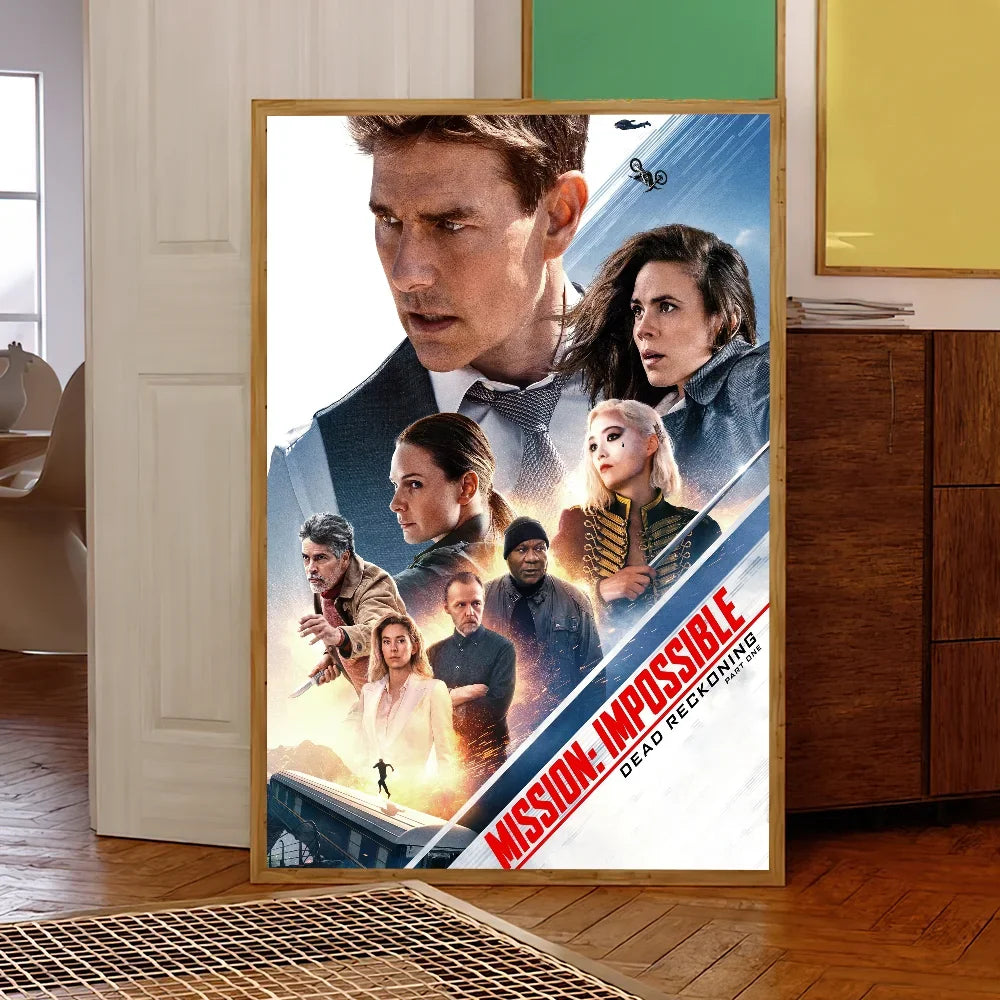 Film M-ission Impossible R-eckoning Poster Prints Wall Sticker Bedroom Living Office Home Room Decoration Painting Self Adhesive