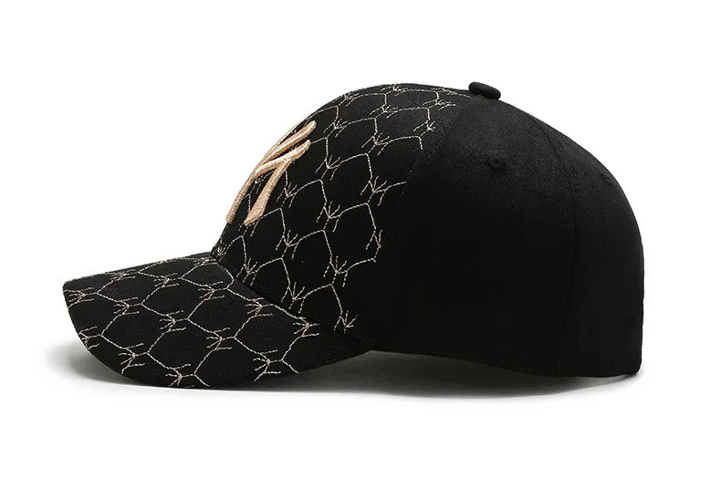 Fashion New MY Embroidered Baseball Cap Men Women Outdoor Sport Visor Sun Hat Adjustable Breathable Snapback Hip Hop Hats Gorras