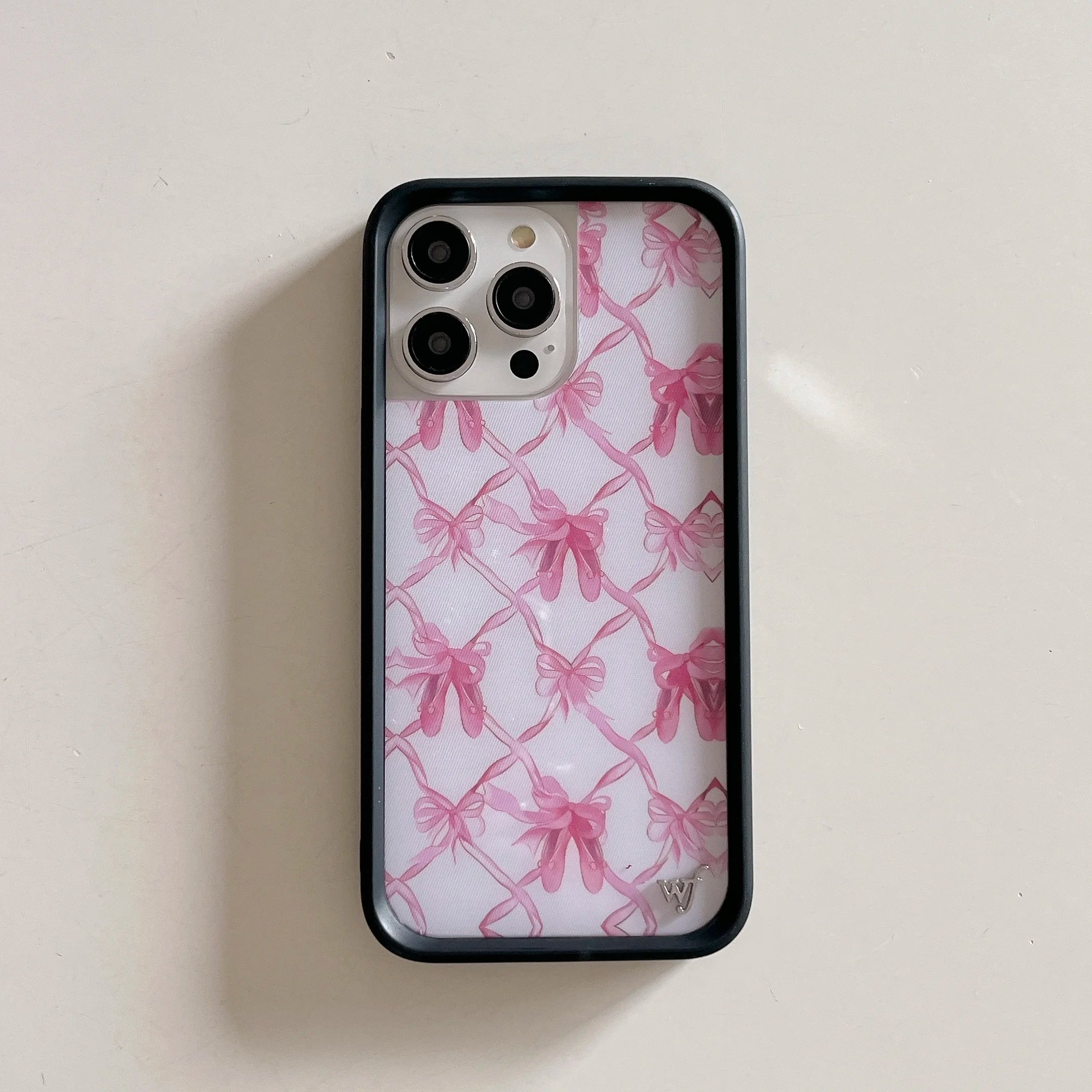 Wildflower 3D Heart Love Flower Cherry Cake Case For iPhone 15 14 13 12 16 Pro Max WF Fashion Girl Bow Ballet Dance Shoes Cover