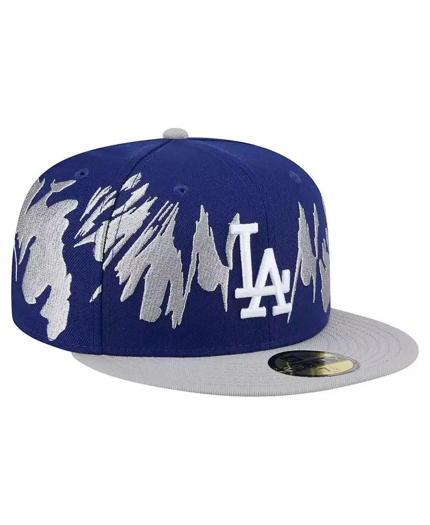 New Era | Men's Navy/Gray Los Angeles Dodgers Retro Pattern 59FIFTY Fitted Hat