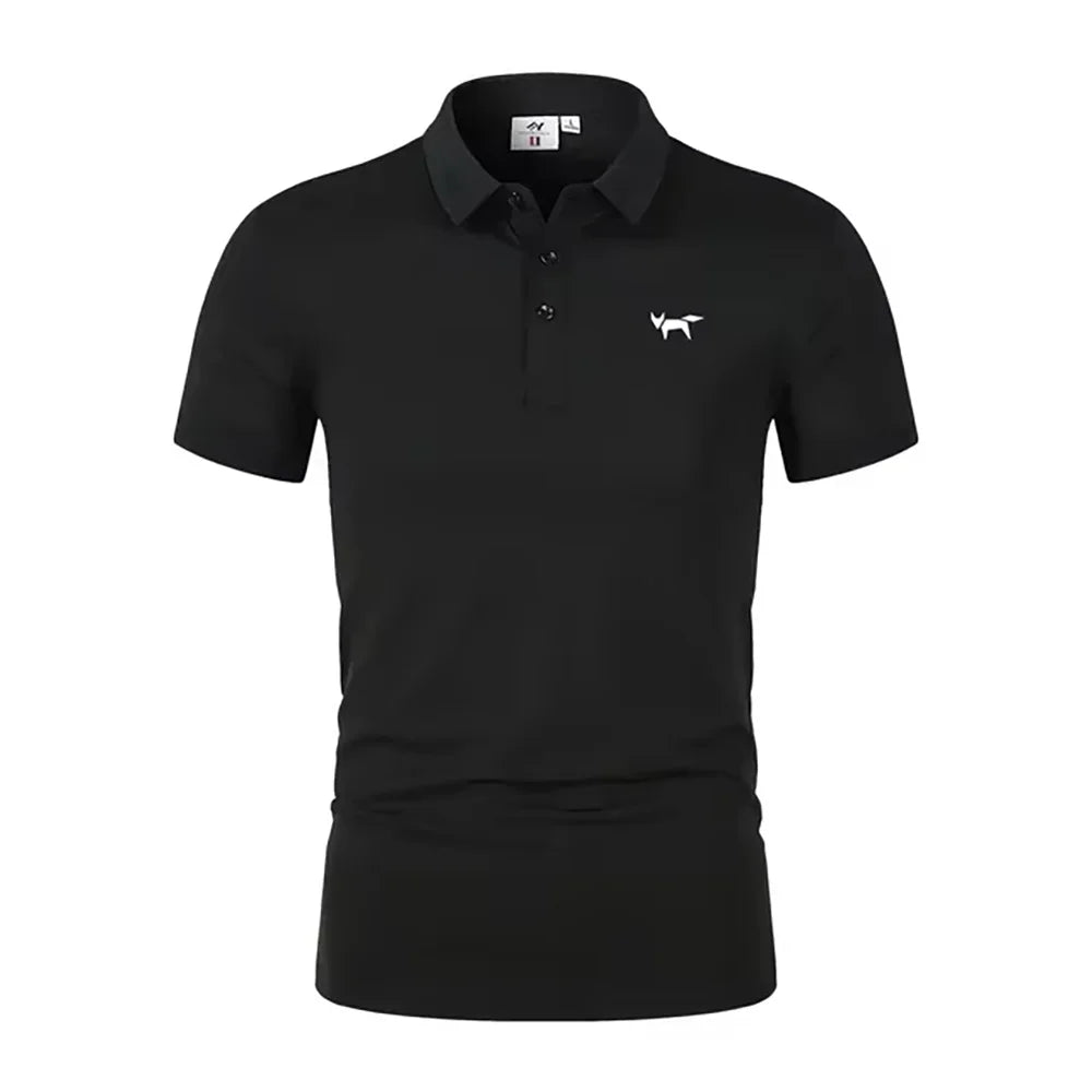 2025 Summer Men's Polo Shirt Short Sleeve T-shirt Sports Comfortable Casual Fashion Men and Women Versatile Breathable Shirt