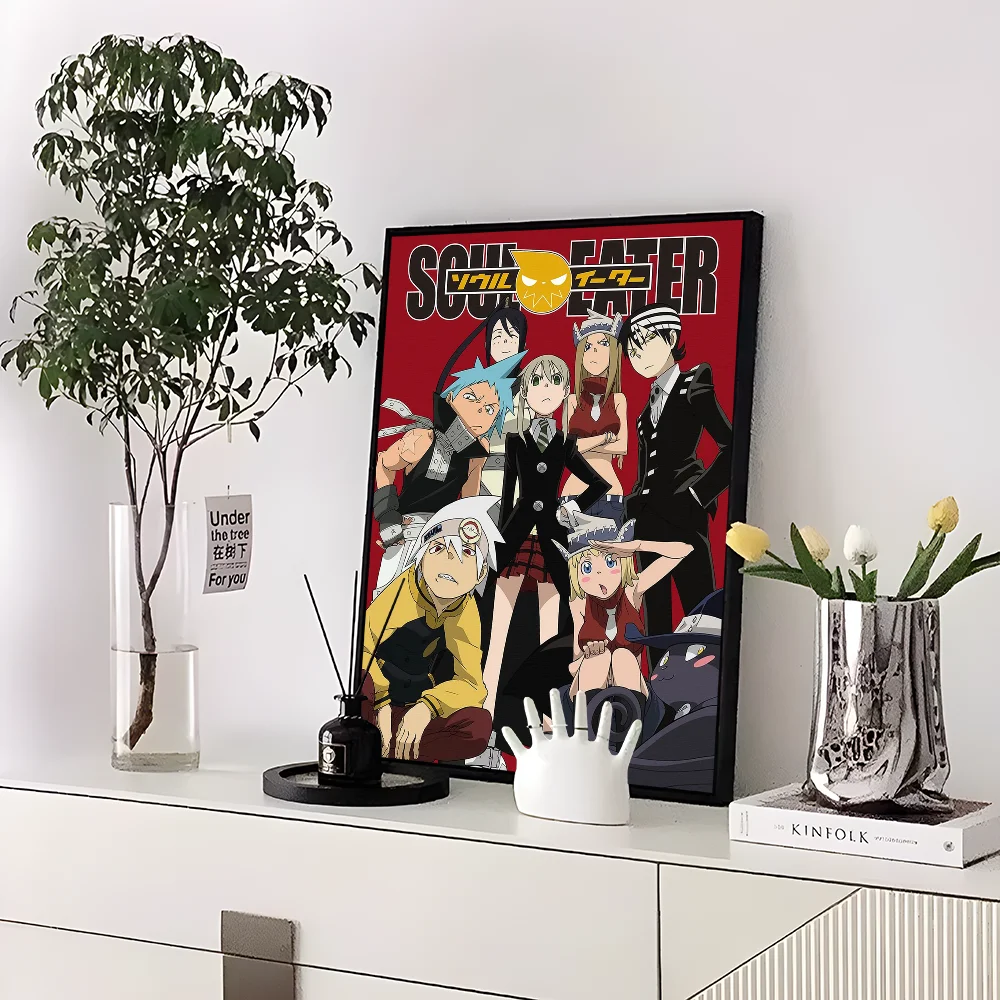Classic Anime Soul Eater Anime Posters Sticky Whitepaper Sticker DIY Room Bar Cafe Kawaii Room Decor