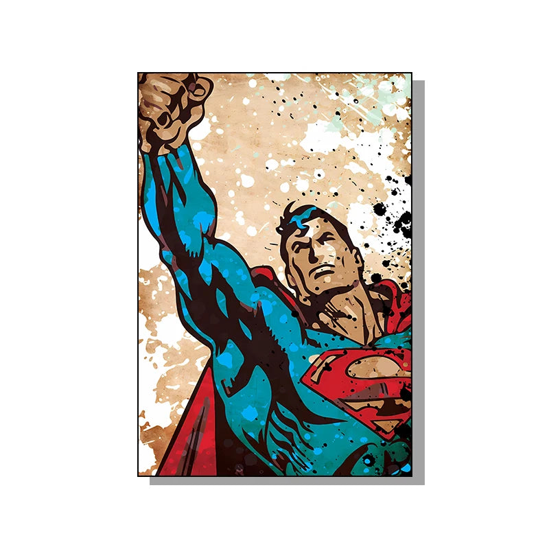 HOT Toys Spider Man Canvas Poster Marvel Hero Decor Iron Man Batman Hulk Mural Modern Home Decoration Gift