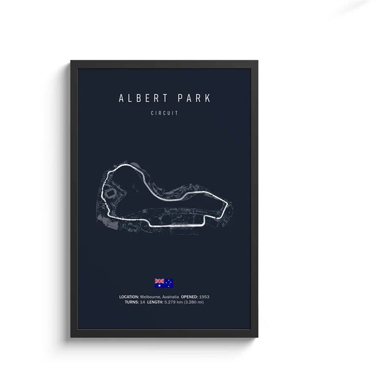 Formula 1 Internationa Track Circuit Canvas Painting F1 Wall Art Nordic Poster Aesthetic Motorsport Race Picture For Home Decor