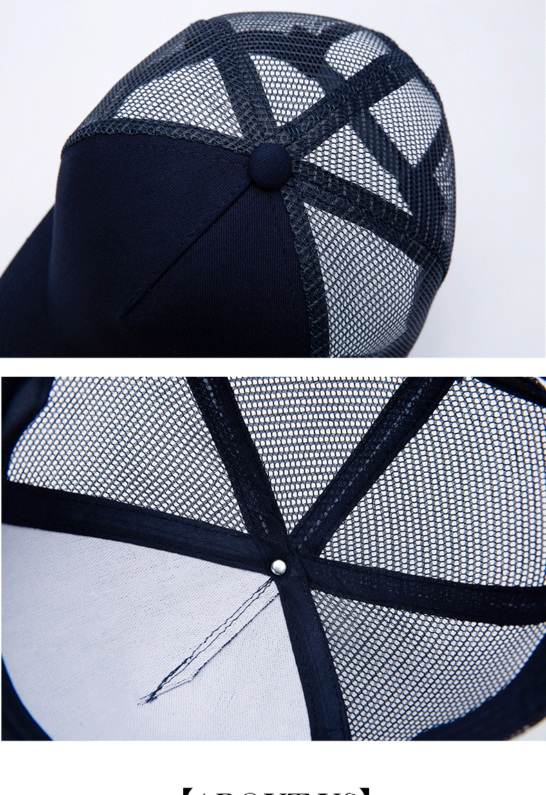 Wholesale Hat Men's Baseball Caps Unisex Casual Decorative Travel Hats Adult Tennis Caps Mesh Hats Custom Embroidery Print Logo