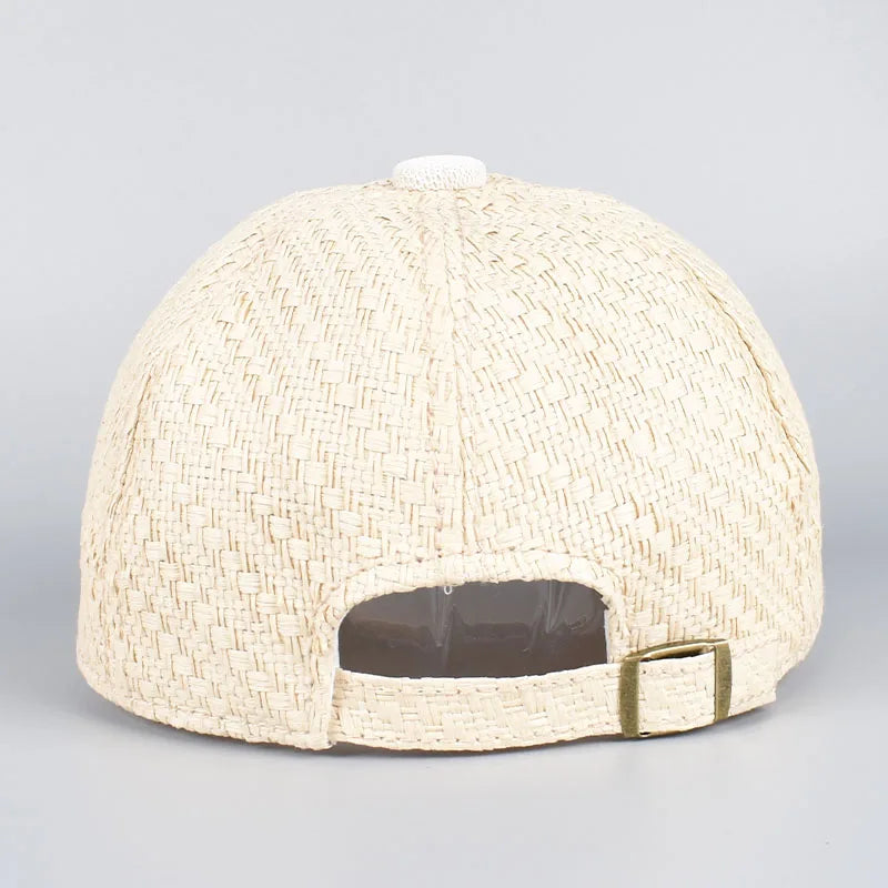 Straw Baseball Cap New 2025 Spring Summer Outdoor Streetwear Sun hats Men Women Unisex Snapback Caps Fashion Casual Hat
