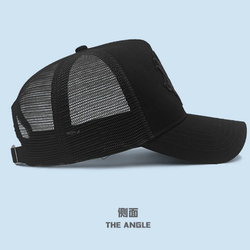 Mesh Trucker Cap Women Summer Sun Caps High and Large Snapback Hat Big Head Men Oversize Baseball Hats 56-60cm 60-65cm