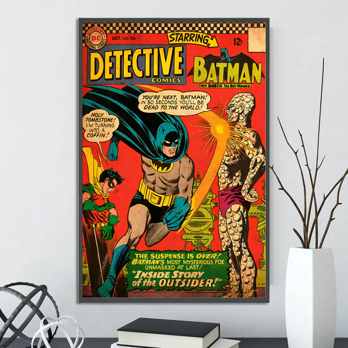 Batman Self-adhesive Poster Movie Wallpaper Figures Home Decoration Painting Wall Art DC Classic Covers Room Decor Kids Gift