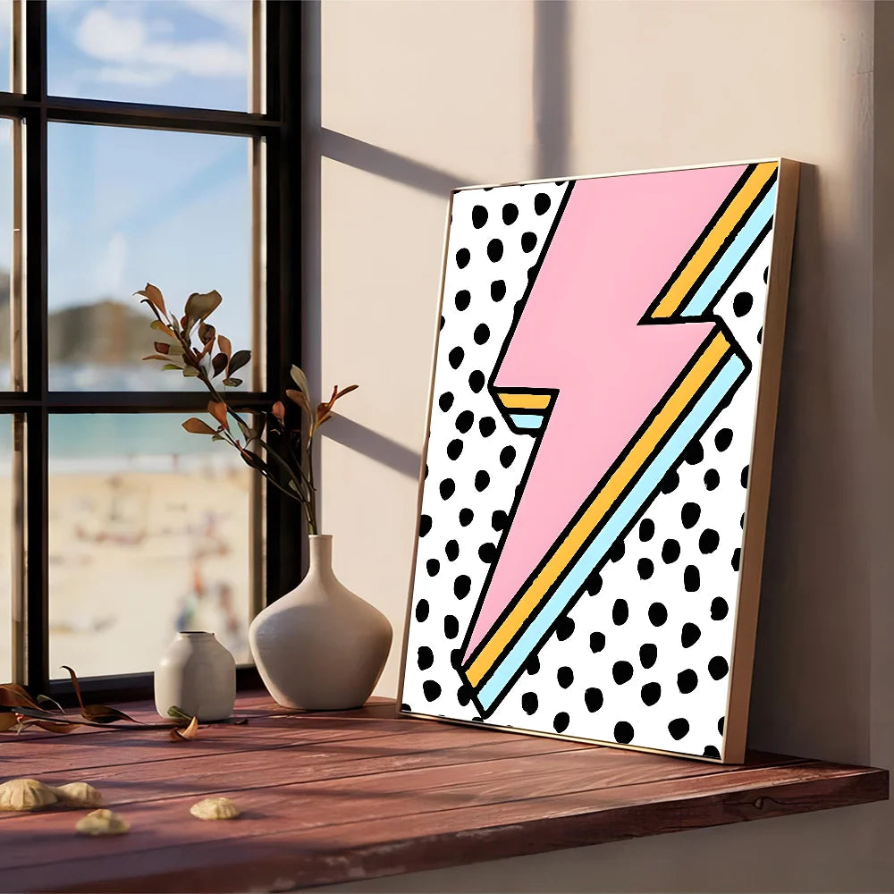 Wild Leopard Tiger Vase Flower Rainbow Girl Power Poster Kraft Paper Prints Home Room Cafe Bar Art Wall Decor Aesthetic Painting