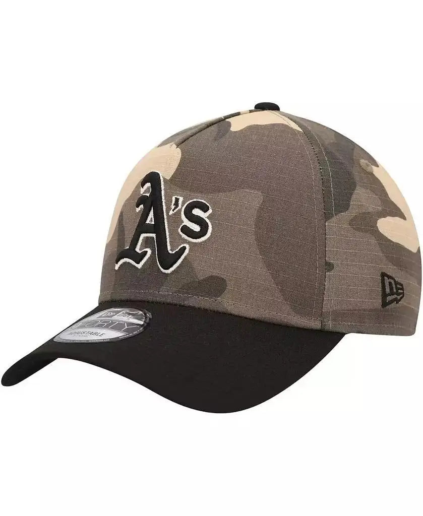 New Era | Men's Oakland Athletics Camo Crown A-Frame 9FORTY Adjustable Hat