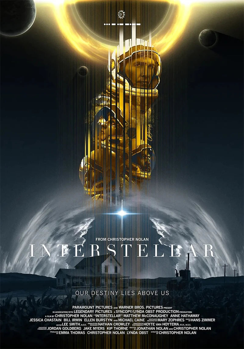 Classic Hot Movie Interstellar Art Home Wall Decoration Quality Canvas Poster Aesthetics Living Bar cafe Posters Wall Picture