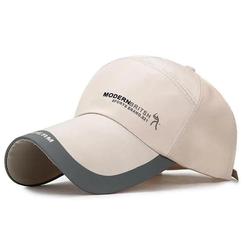 2024 Sports Baseball Cap Summer Long Visor Brim Shade Sun Hats Mens Snapback Hats Peaked Cap Outdoor Baseball Cap Bone Gorras