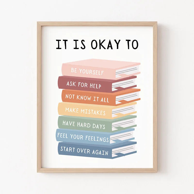 1pc Inspirational Quote Poster Wall Art Motivational Message Unique Gift Idea Poster Minimalistic Home Office Decor