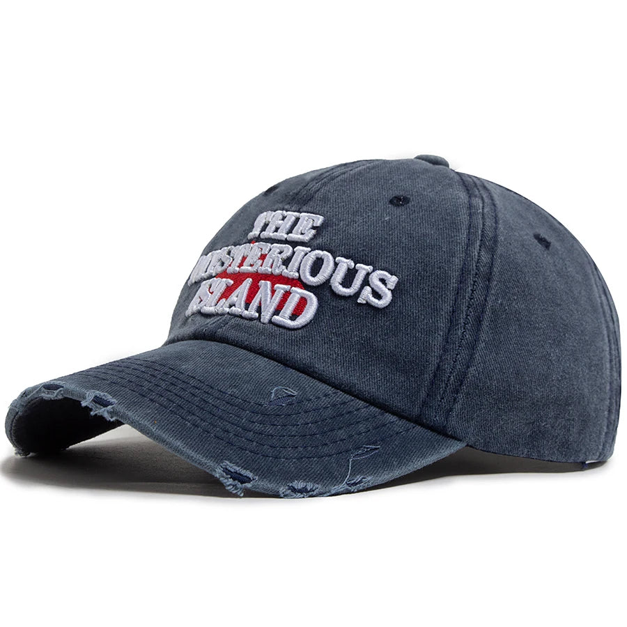The Mysterious Island Letter Baseball Cap For Men Cotton Fashion Casual Snapback Women Vintage Hat Visor Hip Hop Caps Unisex