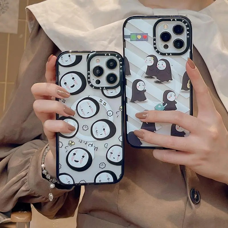 Cute Classic Anime Suitable for Apple iPhone 15 ProMax Magnetic Phone Case 13 Trendy Brand Wireless Charging 14pro