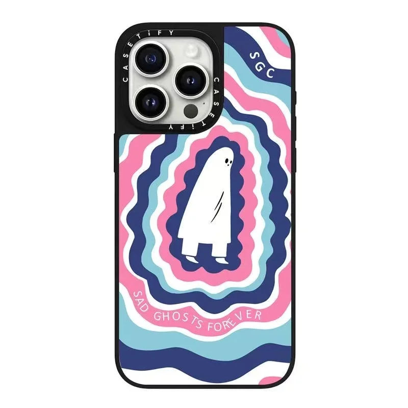 Casetif Collaborative Leopard Print Little Girl Cop for iPhone 16 pro Phone Case Fashionable Universal Apple Design
