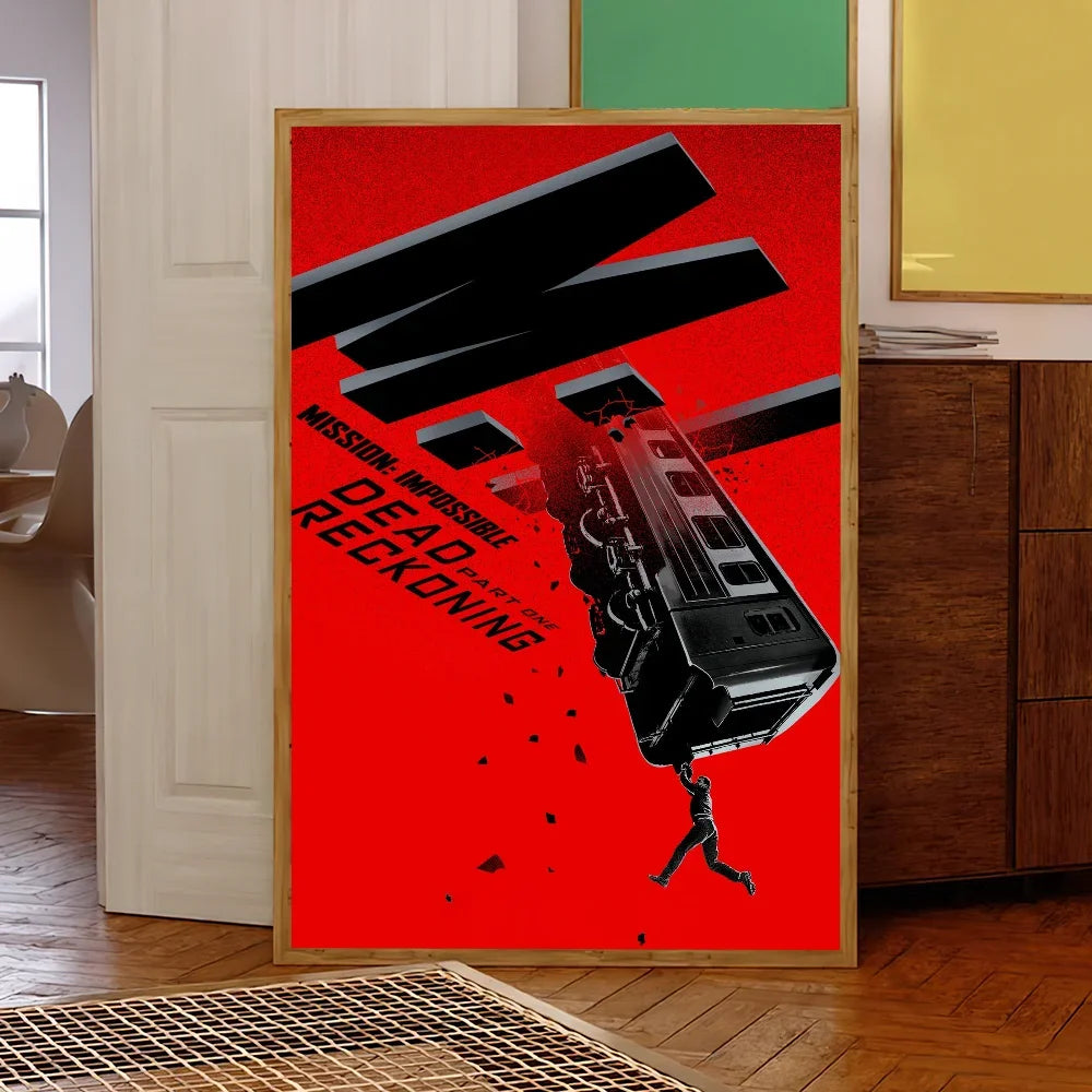 Film M-ission Impossible R-eckoning Poster Prints Wall Sticker Bedroom Living Office Home Room Decoration Painting Self Adhesive