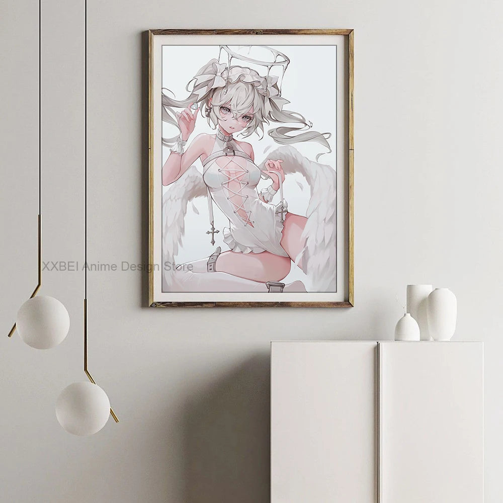 Virtual Idol H-Hatsunes M-MikU Poster Modern Art Mural Indoor Wall Sticker Bedroom Bedside Display Decorative Painting