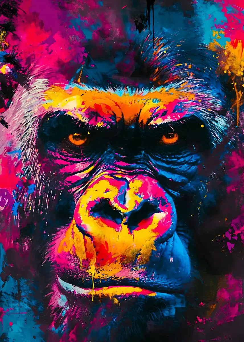 Abstract Animals Lion Tiger Wolf Graffiti Art Canvas Painting Colorful Animal Wall Art Poster Prints Pictures Living Room Decor