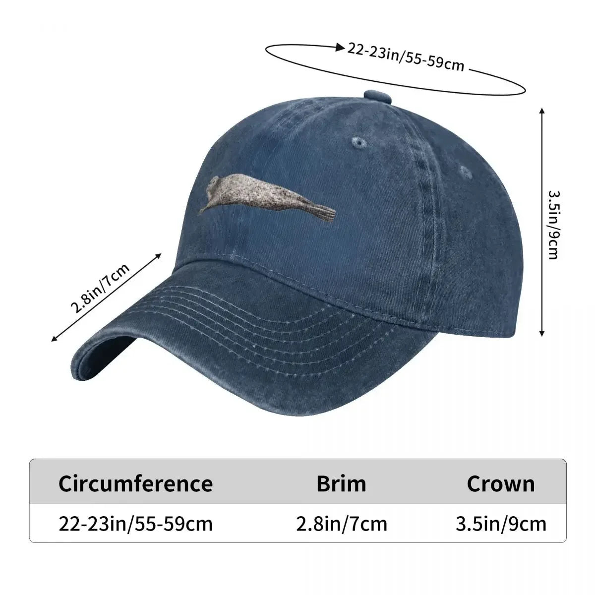 Harbour seal Baseball Cap Hats New In Hat Man Hat Women'S