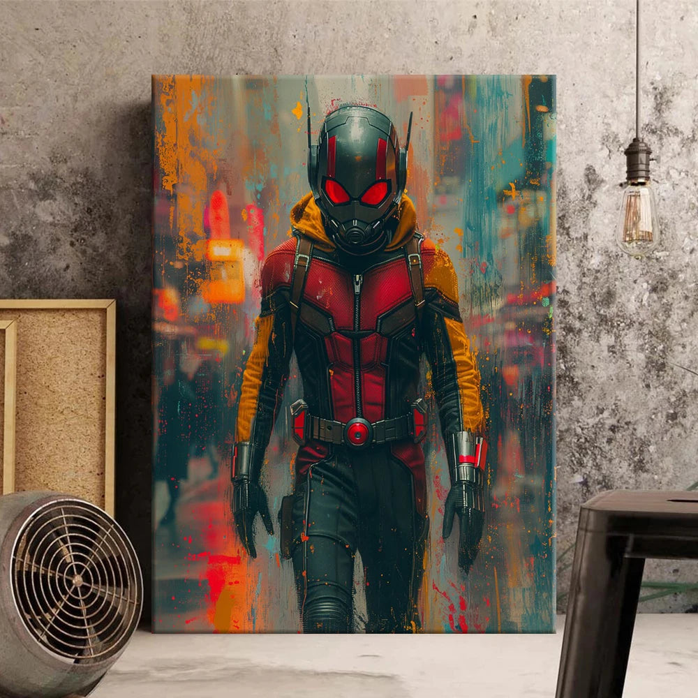 MINISO Poster Marvel Heroes Canvas Wall Art Print Spider-Man Captain America Hulk Art Mural Home Decor Birthday Christmas Gift