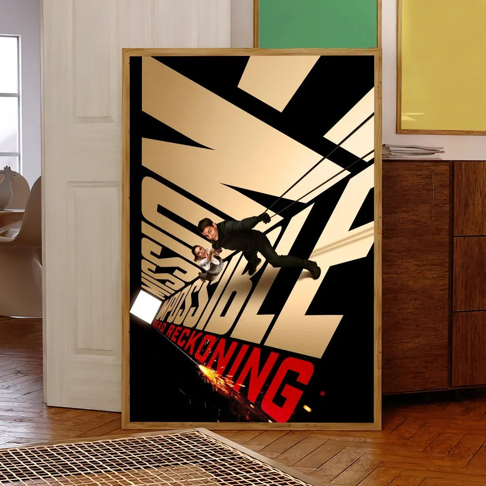 Film M-ission Impossible R-eckoning Poster Prints Wall Sticker Bedroom Living Office Home Room Decoration Painting Self Adhesive